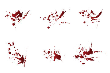 Gradient splat red blood splatter background design collection
