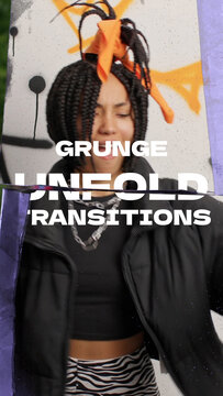 Grunge Unfold Transitions Vertical Version