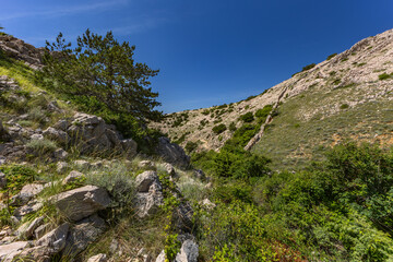 Crossing the great gorge of Stamp Vrzenica