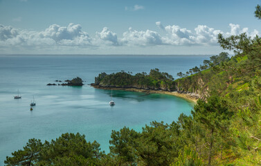 Randonnée au bord de l'Île vierge dans la Presqu'île de Crozon