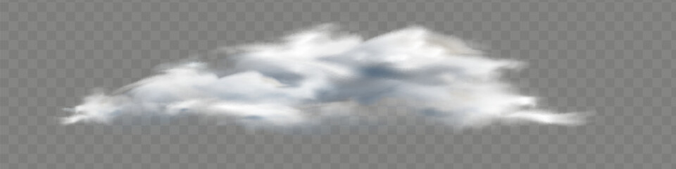 Transparent special effect stands out with fog or smoke. White cloud vector.