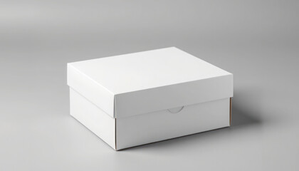 Blank White Cardboard Box, Packaging, Product Mockup, Design Template, Presentation