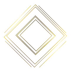 Intricate golden diamond pattern