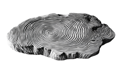 Abstract wood slice