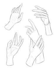 Sketch of hands