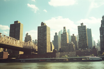 Fototapeta premium new york city skyline