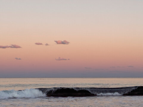 Winter's dusk, Stumers Creek, Coolum, Sunshine Coast, Queensland, Australia