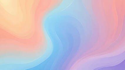 Obraz premium Abstract Pastel Swirls Dreamy Pastel Color Gradient Background