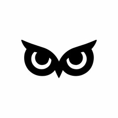 Cute black cat face vector illustration with adorable kitty eyes and head design