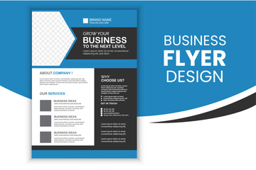 Obraz premium Corporate Business Flyer Template Design | Company Promotion Brochure Layout