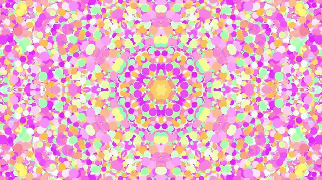 Kaleidoscopes Psychedelic elegant luxury lines background animated glowing geometric shapes