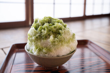 おかげ横丁 団五郎茶屋の赤福氷