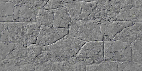 exterior wall with grey stone blocks in varying sizes and a rough textured surface create pattern the wall is solid.