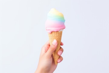 Dessert cream food hand.