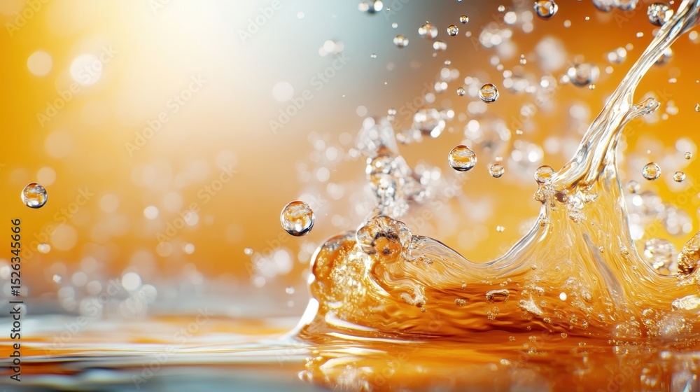 Aufkleber an eye-catching image of water splashes and droplets creating an energetic ambiance, showcasing move