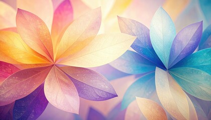 Colorful Abstract Floral Design Background