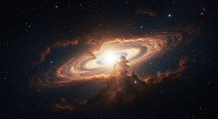 Fototapeta premium Exploring the Cosmos Unveiling the Universe's Wonders Through Deep Space