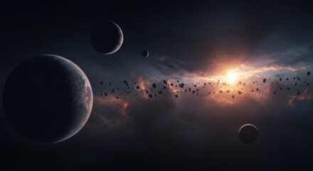 Exploring Distant Worlds A Journey Through the Cosmos Scenery