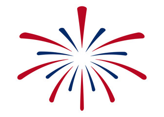 fourth of july usa firework vector