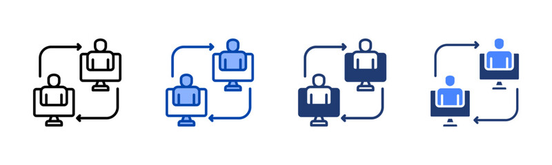Interaction icon sheet multiple style collection