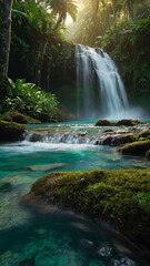 Fototapeta premium Serene Autumn Lake at Sunset