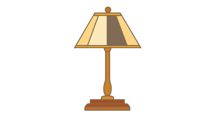 Stylish Table Lamp Icon Vector Illustration