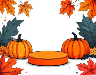 Naklejka premium Autumn, beautiful colored leaves, fallen leaves design, art - 가을, 아름다운 색 단풍, 낙엽 디자인, 아트