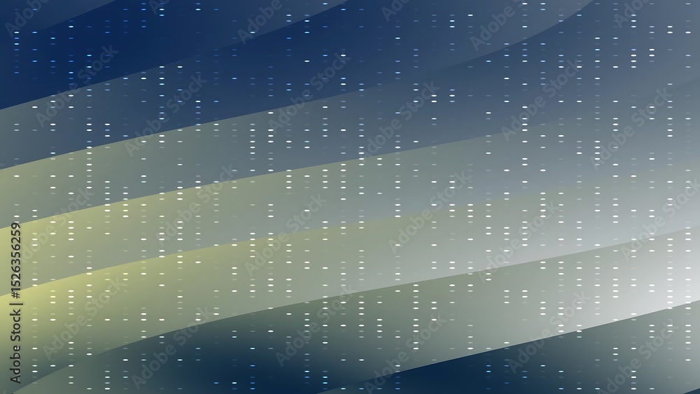 Poster abstract gradient background with diagonal stripes and dot patterns in shades of blue, gray, and yel