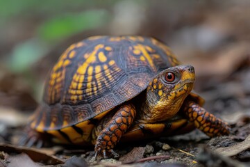 Fototapeta premium turtle on the grass