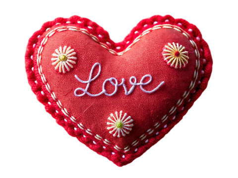Handmade Felt Heart: A Symbol of Love and Affection