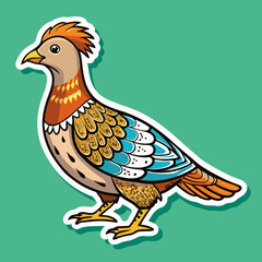 vector illustration of a turkey