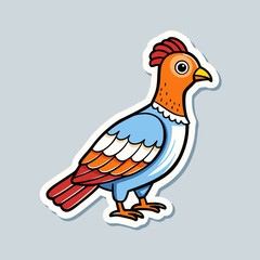 vector illustration of a bird
