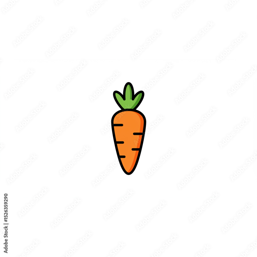 Poster delightful carrot design perfect for branding logos and app icons a scalable vegetable graphic for m