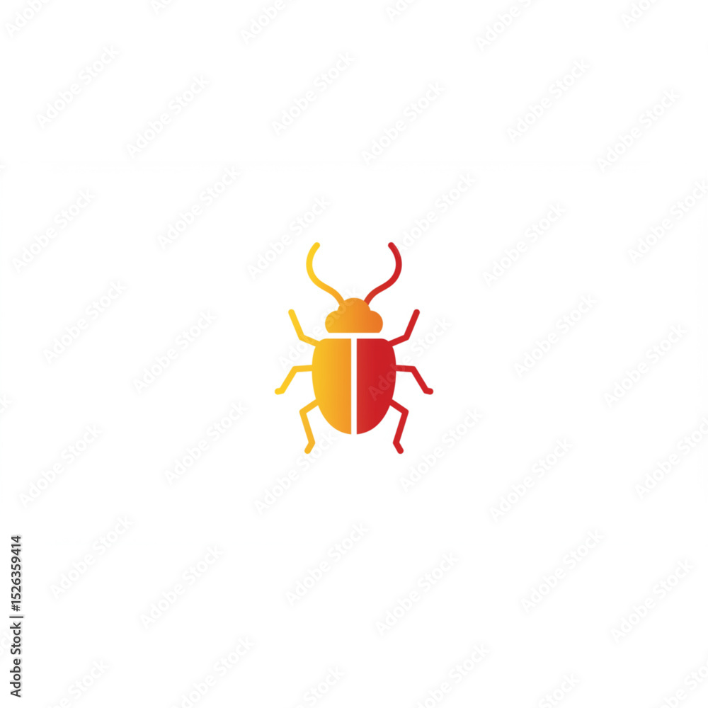 Poster a vibrant gradient beetle design perfect for logos branding and icons a scalable graphic for your pr
