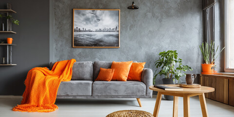 A modern living room with a chair and ottoman in front of the window, modern interior home decor living room interior living