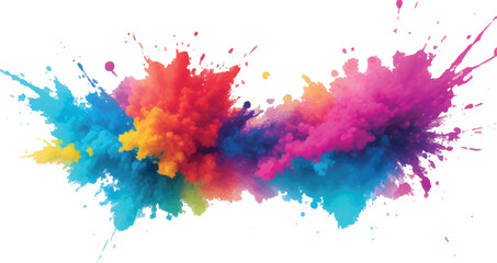 Vibrant Watercolor Splash and Brush Strokes, Imbuing the Canvas with Colorful and Bold Stains, Splashes, and Streaks, All Set Against a Clean White Background for a Contemporary and Artistic Flair.
