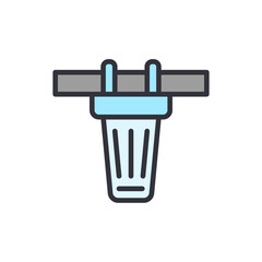 Symbolic Representation Of A Domestic Water Purification System Simple Icon