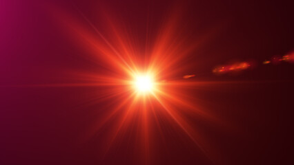 Obraz premium abstract background with red orange rays.Golden sun flare.bright warm glow lens.abstract design 