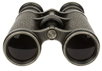 Isolated Pair of Vintage Military Binoculars