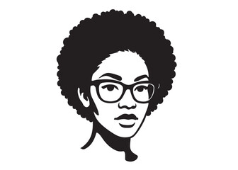 woman face glasses logo silhouette vector, woman wearing glasses logo icon silhouette, woman head with sunglass silhouette vector, girl with glasses silhouette on white background