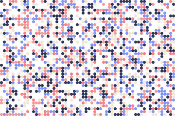A colorful seamless mosaic pattern with vibrant dotted circles, perfect for creative backgrounds and decorative designs