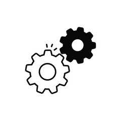 Gears Vector icon