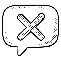 Obraz premium Cross in Bubble