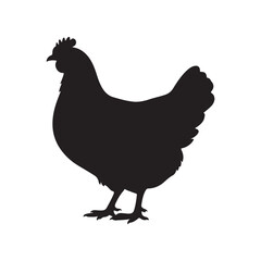 Hen Silhouette Vector Bundle