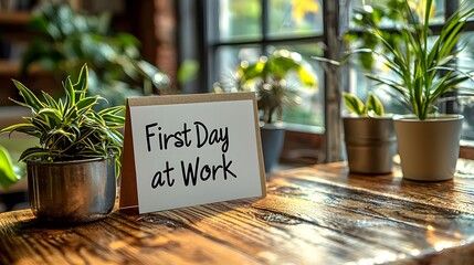 First day at a new workplace