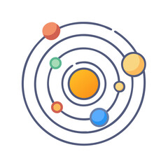 Aligned planets of the solar system


