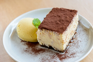 ティラミスとシャーベット