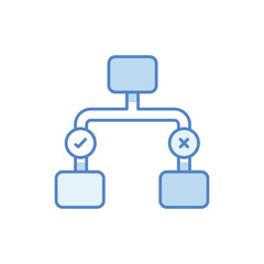 Decision Tree Vector icon