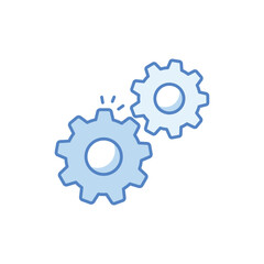Gears Vector icon