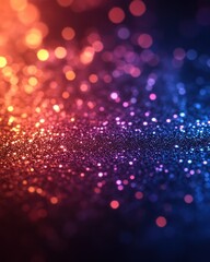 Abstract bokeh of vibrant glitter